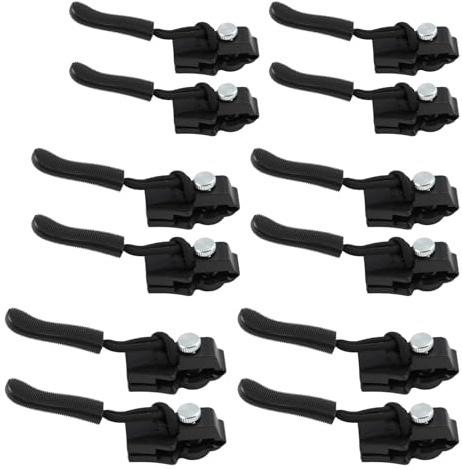 Kit Réparation Fermeture Éclair Tirette Fermeture Eclair Remplacement Curseur Fermeture Clipsable Universel pour Veste Manteau Valise