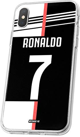 MYCASEFC Ronaldo CR7 Football Phone Case for iPhone X Silicone Customisable Personalised Football Cover Made in France