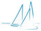 Spreadshirt Segeln Segelboote Meer Sticker, max. 10x10 cm, 10 x 10 cm, Transparent glänzend