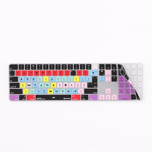 Editors Keys „Shortcut-Cover für Final Cut Pro – kompatibel mit Apple Magic Keyboard mit TouchID und Non Touch ID Magic Numeric Keyboards