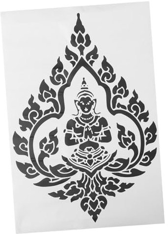 OATIPHO Wandtattoo Buddha Wandaufkleber Religiös Selbstklebend Spirituell Schlafzimmer Wohnzimmer Dekorativ