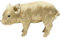Kare Design Deko Figur Baby Pig, Gold, handgefertigt, Unikat, Deko Objekt fürs Wohnzimmer, für Regale, Glücksbringer, Tier Design, 23x38x14 cm (H/B/T)