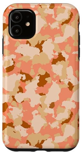 Hülle für iPhone 11 Desert Camo Blush Pink Sandstein Creme Korallenmuster