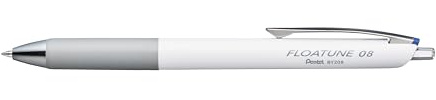Pentel BY208 Floatune Retractable Rollerball Pen, 0.8mm Tip, Blue ink (Single Pen)