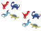 2 Ensembles Drapeaux De Gâteau De Dinosaure Decoration Fete Patisdecor Plafond À Une Tête Décalcomanies Blanches Décoration De Gâteau Décorations De Gâteaux Papier 36 Pièces * 2 Ciieeo