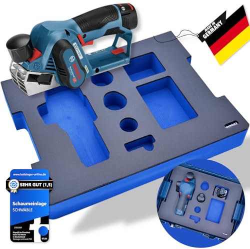 SCHWÄBLE Schaumeinlage Schaumstoffeinlage passend für Bosch Akku-Hobelmaschine GHO12