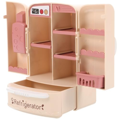 UPKOCH Mini Refrigerador De Juguete Decorativo Frigorífico De Juguete Muebles para Casa De Muñecas