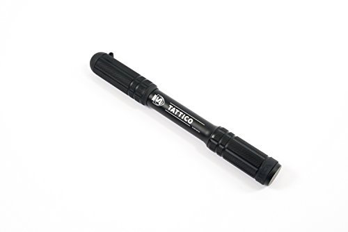 SILCA Bomba Mini Tattico | Manguera y Mandril Integrados | Presta/Schrader| Soporte para portabotellas de Agua Incluido | Bomba de Bicicleta compacta | Bomba de Bicicleta portátil Negro Talla única