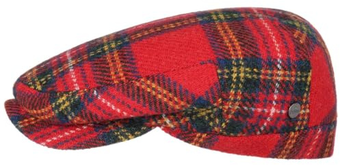LIERYS Finzi Harris Tweed Flatcap Schirmmütze Wollcap Unisex Tartanmuster Made in Italy Herbst/Winter