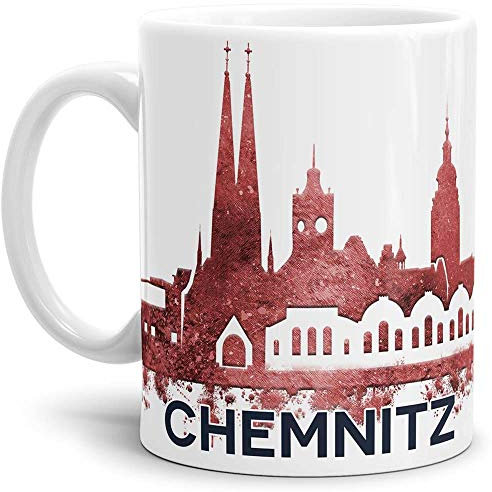 Tassendruck Chemnitz-Tasse Skyline - Kaffeetasse/Mug/Cup - Qualität Made in Germany