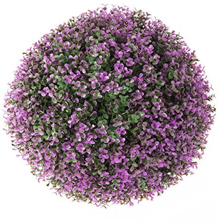 LOLAhome Bola boj clásica Lila de plástico para decoración Garden