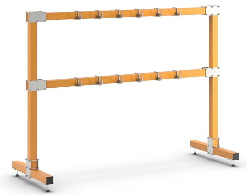 eurokraft | Anschlagmittel-Garderobe | stationär | Länge 2500 mm