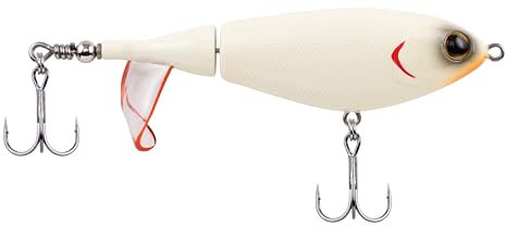 Berkley Choppo Topwater-Angelköder - leicht zu handhabender Prop-Köder für Barsche und Raubfische, erzeugt maximale Oberflächenstörung und Geräusche - 12cm / Gräte