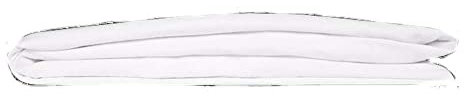 Kayori Shizu Perkal Splittopper Boxspringbettlaken 12cm Steg Größe 180x200cm Farbe Weiß Uni Einfarbig Topper Baumwolllaken Betttuch Percale-Baumwolle Spannbetttuch
