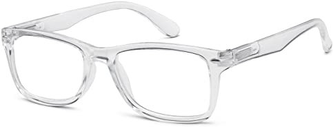 Eyekepper Damen stilvolle Lesebrille bequem Lesehilfe Herren transparenten Rahmen Federscharniere +4.00