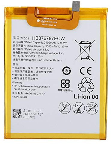 Annadue Batterie au Lithium HB376787ECW 3400 mah, Batterie de téléphone Portable, Protection Multiple, Pas de Pollution, résistant à la Chaleur, Remplacement de Batterie