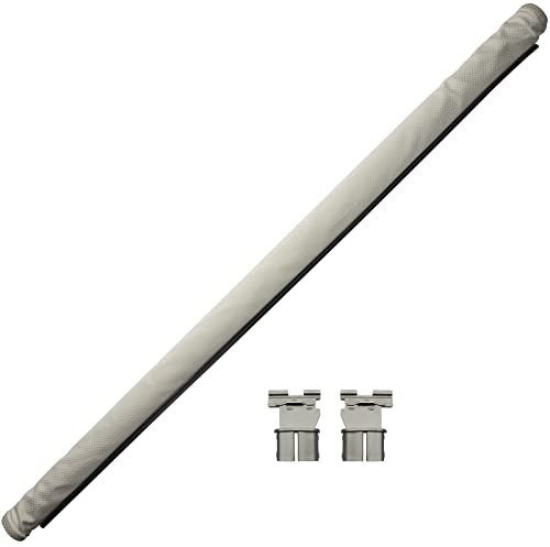 KASturbo Sonnenblende Sonnenschutz Sonnendach Rollo mit 2 Clips passend für Sharan Tiguan Golf Q5 1K9877307B Grau
