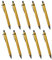 Eylkeup 10Pcs Bambus Kugelschreiber,Holzkugelschreiber Schreibgerät Bambus Holz-Kugelschreibern Set nachhaltig und umweltfreundlich