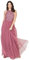 Maya Deluxe Damen Maya Deluxe Women's Bridesmaid Maxi Dress Halter Neck Sequin Embellished Prom Graduation Wedding Brautjungfernkleid, Desert Rose, 38 EU