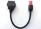 6-poliger OBD-Motorradadapter, Euro5, 6-polig, Motorrad-Diagnose, OBD2, Motorrad, K-Line, CAN-Bus-Kabel für Yama-ha Hon-da Su-zu-ki BENE-LLI, Schwarz