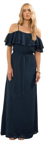 Long Tall Sally - LTS Tall Blush Ruffle Maxi Dress - Women's
