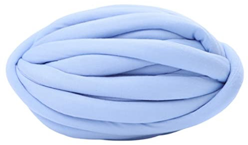 Amagogo Dickes, klobiges Garn, sperriges Riesen-Wollgarn, handgestricktes Garn, weiche Füllung zum Häkeln, Haustierbett, Überwurf, Decke, Blau