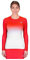 BIDI BADU Damen Crew Gradiant Longsleeve - red, White, Größe:M