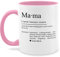 Tasse Tassen 325ml - Mama Geschenk Definition I Weihnachten I Substantiv I Geschenkidee Geburtstag Mutti Danke sagen - 325 ml - Rosa - geschenke für werdende mütter muttertagstasse mom der welt