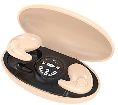 Maodom Invisible in Ear Headphones | Noise Blocking in Ear Headphones | Ultra Comfortable Touch Control Wireless Flat Ear Buds Earbuds for Sleeping with Microphone