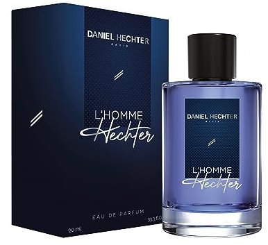 Daniel Hechter - Eau de Parfum pour Homme - L'Homme - 90 ml - Senteur Épicées Mêlant Bois et Vanille