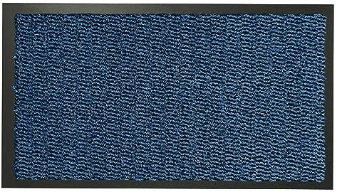 2 UR DOOR Door Mat Dirt Trapper - Indoor And Outdoor Durable Non-Slip Doormats - Large Rubber Floor Mats For Doors, Hallways, Home, office - Super Dust Absorbent(Blue, 120cm x 180cm)