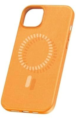 Baseus Fauxther Series Magnetische Handyhülle für iP 15 Pro Max, Sunset Orange