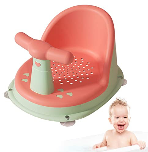 Silla de baño para bebé sentada, silla de baño para niños pequeños, para bañera, silla de ducha, taburete, sillas para bañera, sentado, asientos de baño envolventes ligeros para bebés de 6 18 meses