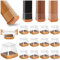 20 pezzi Quadrati Gommini per Sedie in Silicone con Feltro, Proteggi Gambe per Mobili 27-36mm, Elastiche Protezione per Gambe Delle Sedie per Antigraffio, Feltrini per Chair Leg Protectors