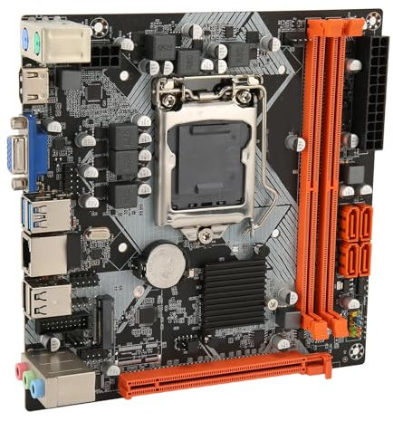 ASHATA Placa Base LGA 1151, Placa Base H110 ITX, Doble Canal DDR4 LGA1151 SATA3.0 M.2 Nvme Compatible con VGA para Placa Base para Juegos HDMI PCIE3.0 X16