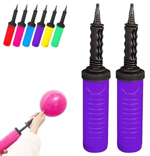 Confezione da 2 pompe per palloncini, gonfiatore manuale, pompa manuale, adatta per palloncini Ballonpumpe, manueller Inflator, Ballon-Handpumpe, geeignet für Ballons, Ballonbogen-Kit, Ballongirlande