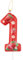 mciskin Strawberry Birthday Candles,Berry First Birthday Decorations,Red Number 1 Candles for Cake,Girls 1st Birthday Decorations,Red Strawberry & Berry Themed Party Supplies for Fruit Cake Décor