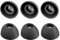 BeisDirect 6 gommini in silicone per auricolari Oneplus Buds Pro 2, kit di ricambio per auricolari, accessori (nero)