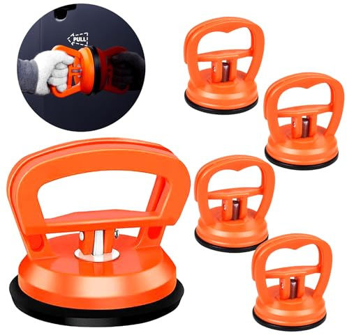 Yozexin 5 Pcs Heavy Duty Dent Puller with strong Suction Cups, 11.5 CM and 5.5 CM Car Dent Puller, Dent removal kit for Car Repair, Tiles, Screen, Windows, Phone Holder (5PCS)