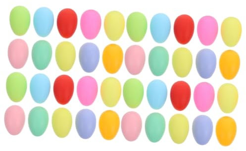 UPKOCH 100stücke Diy Ostereier Dekoration Aus Kunststoff Unbemalte Kunststoffeier Für Kreative Bastelprojekte Für Osterfestlichkeiten Und Kinderhandwerk
