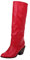Stivali per Giardino Donna Stivali Motocross Stivaletti Donna Estivi Stivaletti Estivi Donna Traforati Stivali Donna Texani Stivaletto Donna Tacco Stivali Donna Neri (Rosso, 41)