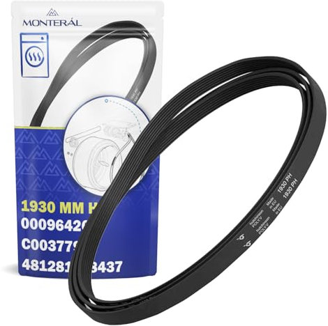 Correa para Secadora 1930 mm H7 con Código Original 8996470700601 para AEG 00096426 para Bosch 514240 para Blomberg C00377967 para Indesit 481281728437 para Whirlpool - Garantía de 10 Años - MONTERAL