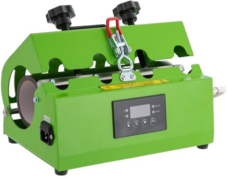 Queeucaer Upgraded Tumbler Mug Heat Press Machine Grün für 11oz-30oz Sublimation Rohlinge Skinny Tumblers DIY Presser Mug Kaffeetasse gerade Rohlinge Glasdosen