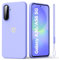 Vansdon Cover per Samsung Galaxy A56/A36 5G, in Silicone liquido con Design a Cuore con 1 Cinturino da Polso, Custodia Protettiva Antiscivolo con Morbido, Ideale per Ragazze e Donne - Viola