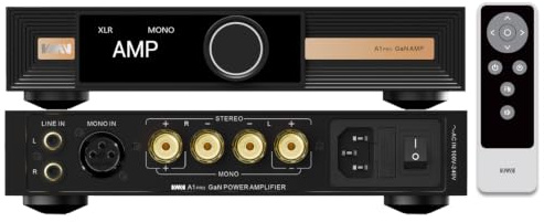 SMSL VMV A1 Pro 160W x2 Stereo Amplifier, 400W Mono Amp, 2 Channel Home Audio Component Amplifier for Passive Speakers