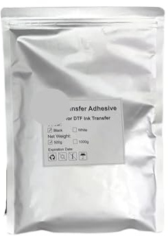 REwNXA White DTF Powder 1000G For Digital Transfer Hot Melt Adhesive Compatible With DTF Printers Suitable For All Fabrics(Black 1000g)