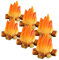 DONFAMDS 6 Stück Teiliges Feuerstelle aus Harz Dekoration für Kindergeburtstage Krippen und Kreative Wohnraumgestaltung Realistische Mini Feuer Modelle für Garten und Partys