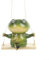 Dekorative Frosch-Statue in verspielter Pose, perfekte Ergänzung für die Ästhetik Ihres Zuhauses (Swing Frog)