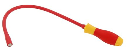 Neilsen VDE Insulated Flexible Magnetic Pick Up Tool 515mm Reach, 400mm Shaft, 0.5kg Capacity, for Hybrid and EV Vehicle Servicing, Live Working up to 1000V