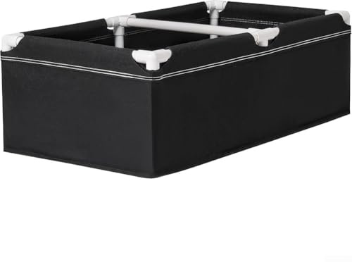 Pflanzgefäße aus Stoff, tragbar und erhöht für einfache Gartenarbeit in kleinen Räumen, mit atmungsaktivem Vliesmaterial und einfacher Montage (100 x 50 x 30 cm)